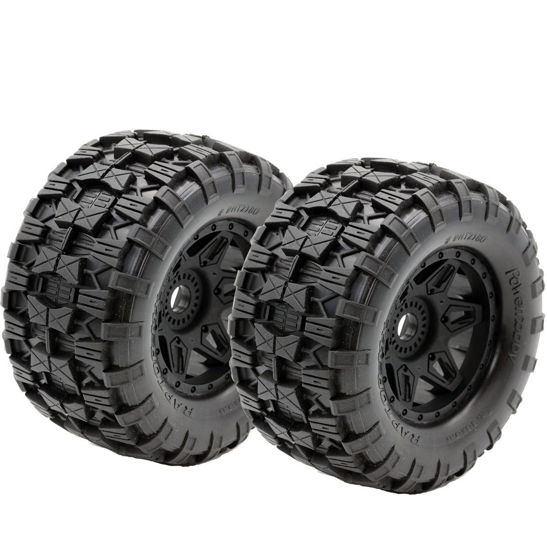 Powerhobby Raptor MX Belted All Terrain Tires Mounted 17mm FOR Traxxas Maxx