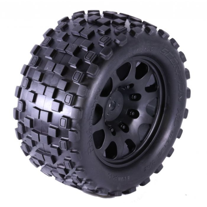 Powerhobby SCORPION XL Belted Tires / Viper Wheels (2) Arrma Kraton / OUTCAST 8S