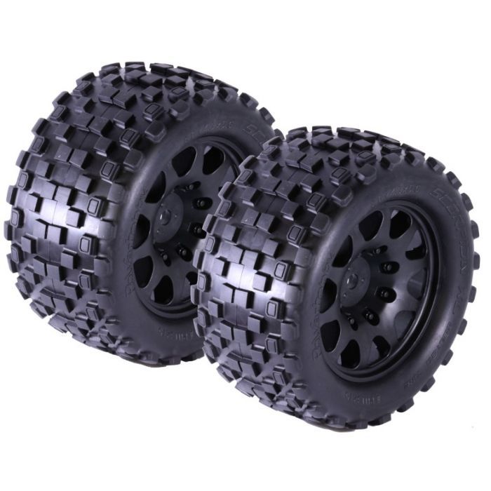 Powerhobby SCORPION XL Belted Tires / Viper Wheels (2) Arrma Kraton / OUTCAST 8S