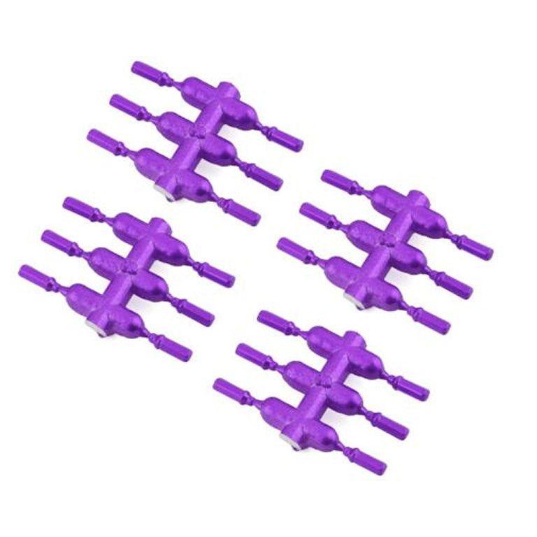 DS Racing Drift Element Scale Lug Nuts (Purple) (24) (Long)