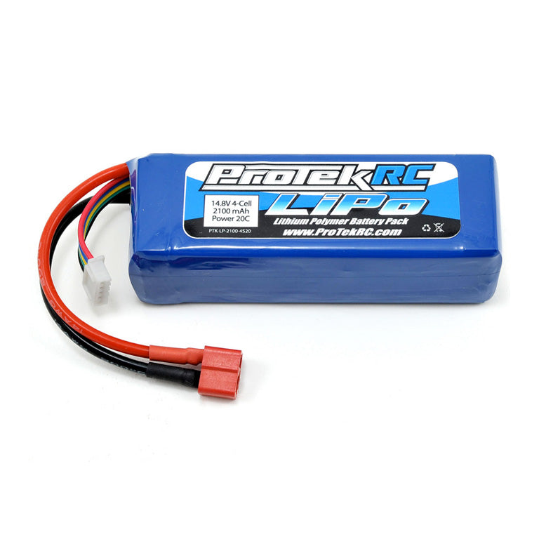 ProTek RC 4S LiPo 20C Battery Pack (14.8V/2100mAh) (Starter Box) w/T-Style Connector