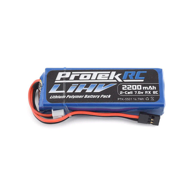 ProTek RC HV LiPo Receiver Battery Pack (Mugen/AE/8ight-X) (7.6V/2200mAh) (w/Balance Plug)