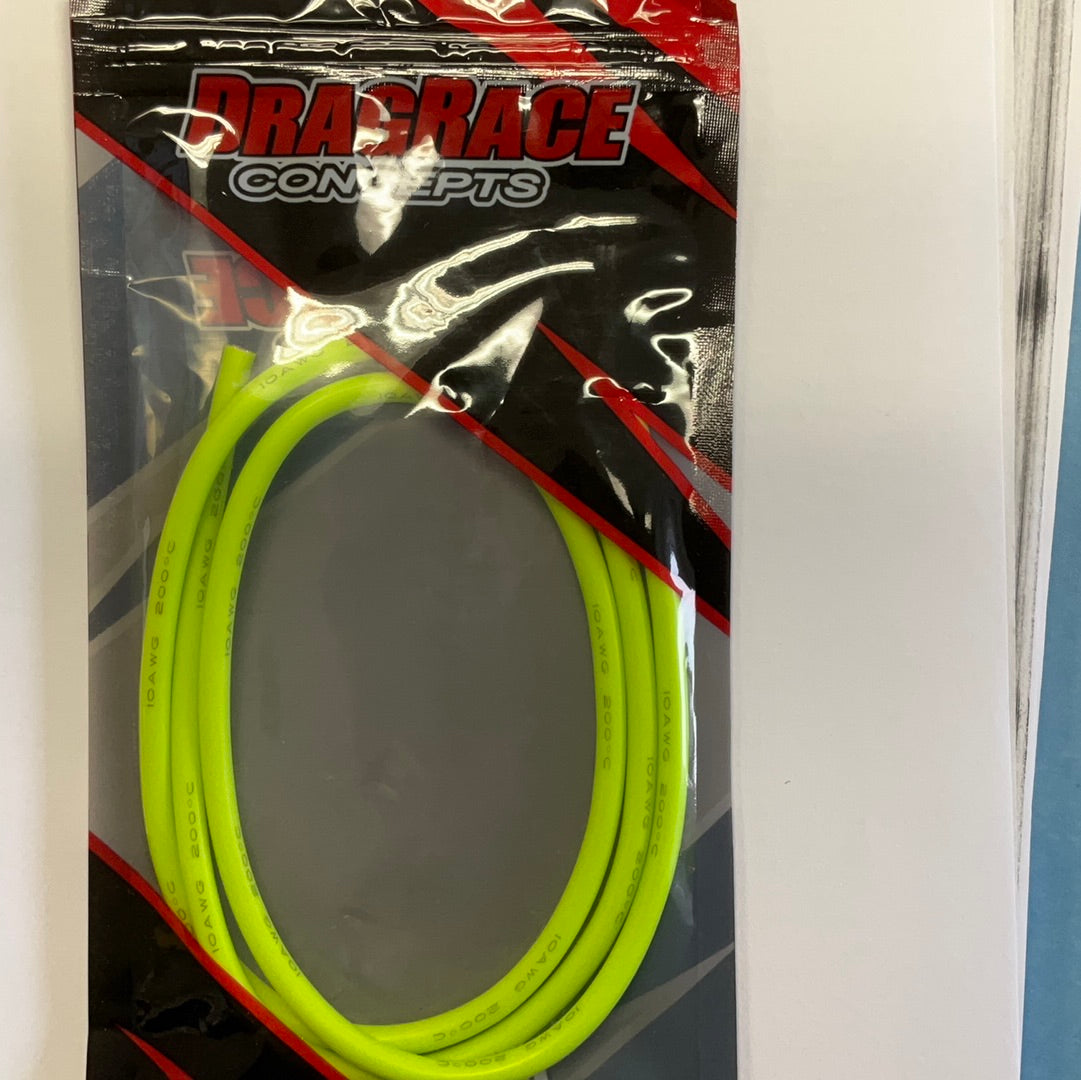 DragRace Concepts Neon Yellow Silicone Wire (1 Meter) (10AWG)