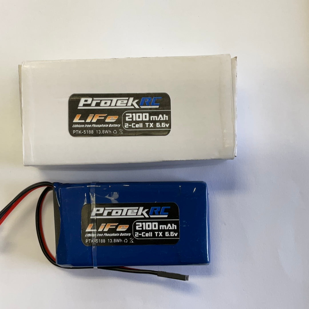 ProTek RC LiFe Futaba Transmitter Battery Pack (6.6V/2100mAh) (3PV/4PK/4PM/4PLS/4PX/4PV/7PX/7PXR/10PX/16SZ)