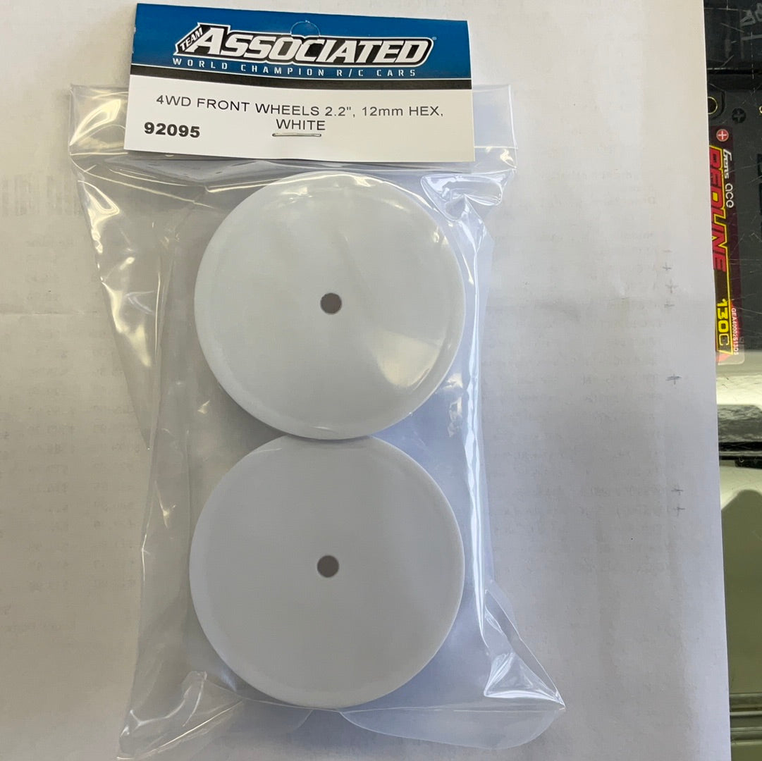 Team Associated 12mm Hex 2.2 4WD Front Buggy Wheels (2) (B64) (White)