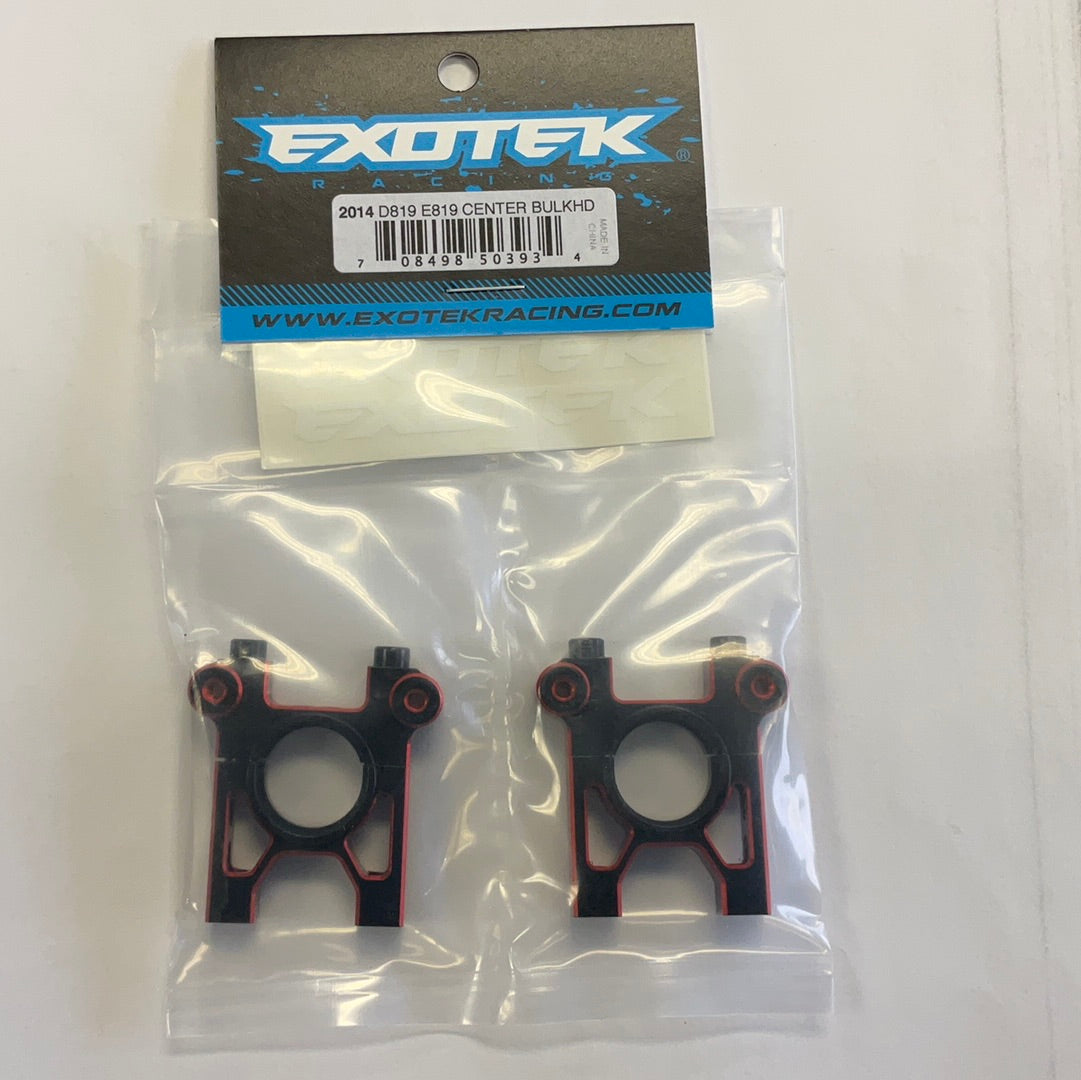 Exotek D819/E819 Aluminum Center Bulkhead Set