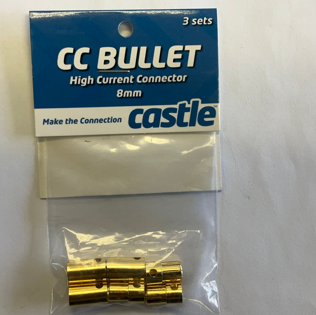 Castle Creations 8.0mm High Current CC Bullet Connector Set