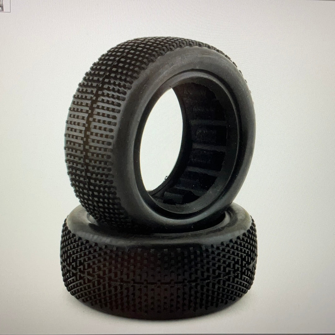Raw Speed RC SuperMini 2.2&quot; 1/10 4WD Front Buggy Tires (2) (Soft - Long Wear)