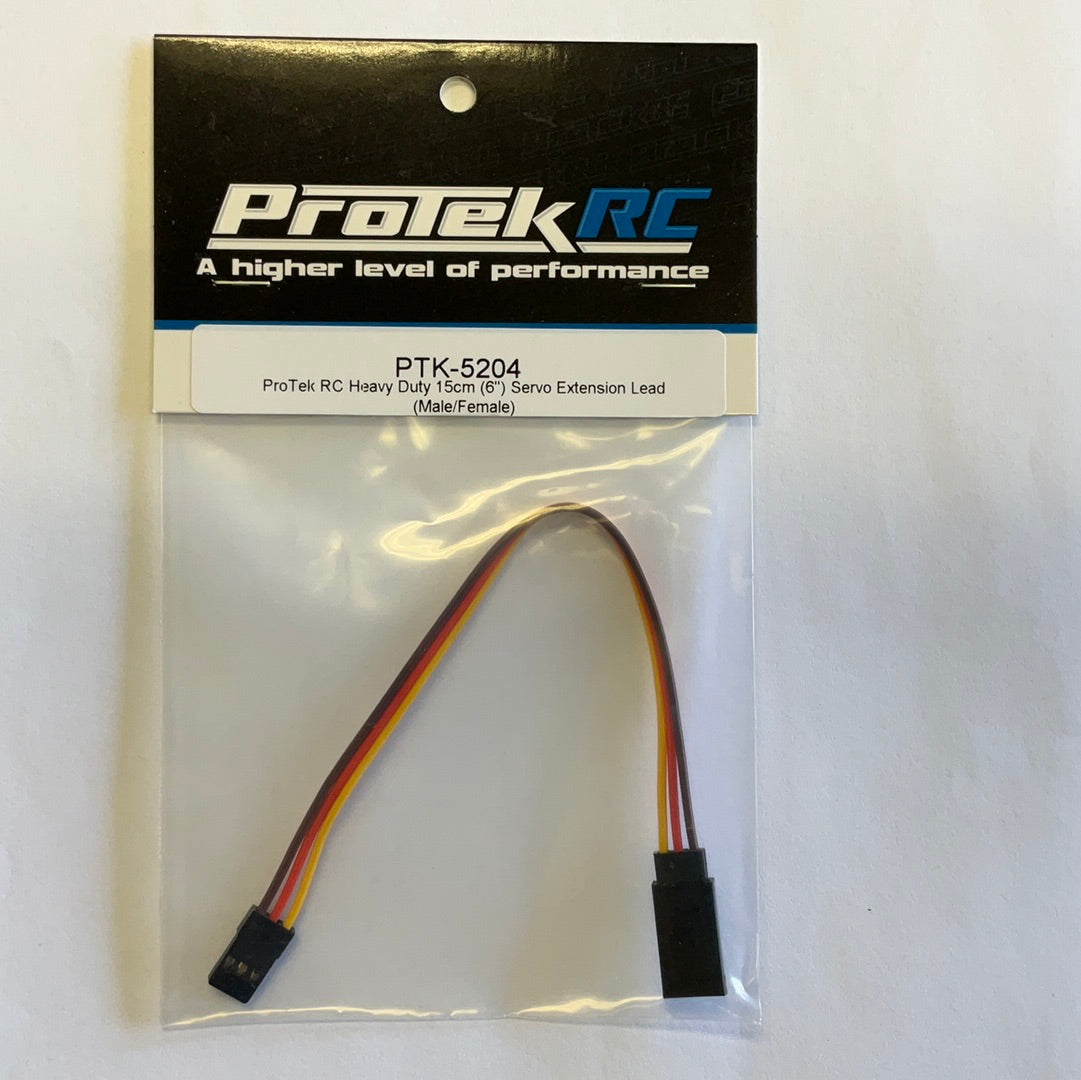 ProTek RC Heavy Duty 15cm (6&quot;) Servo Extension Lead (Male/Female)