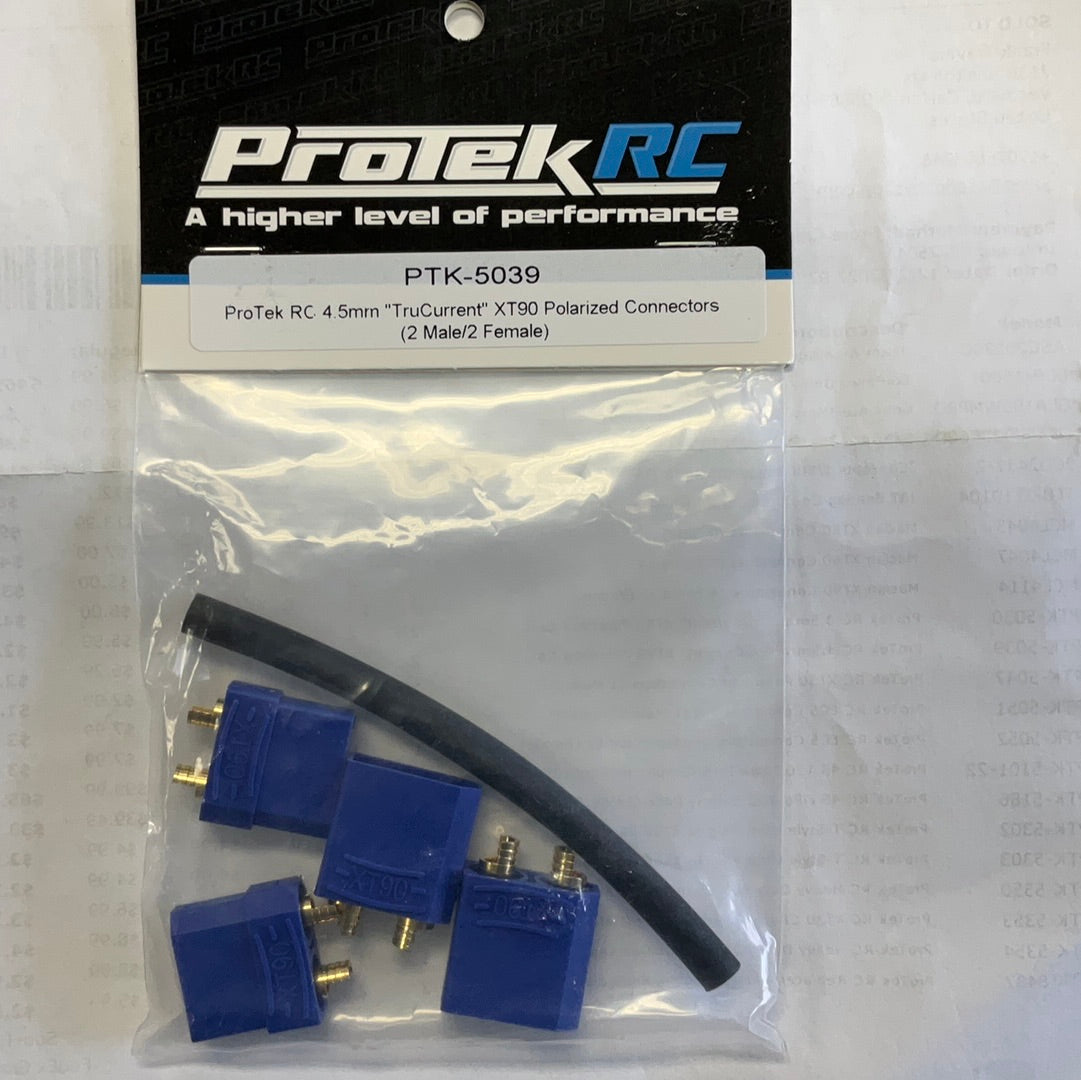 ProTek RC 4.5mm &quot;TruCurrent&quot; XT90 Polarized Connectors (2 Male/2 Female)