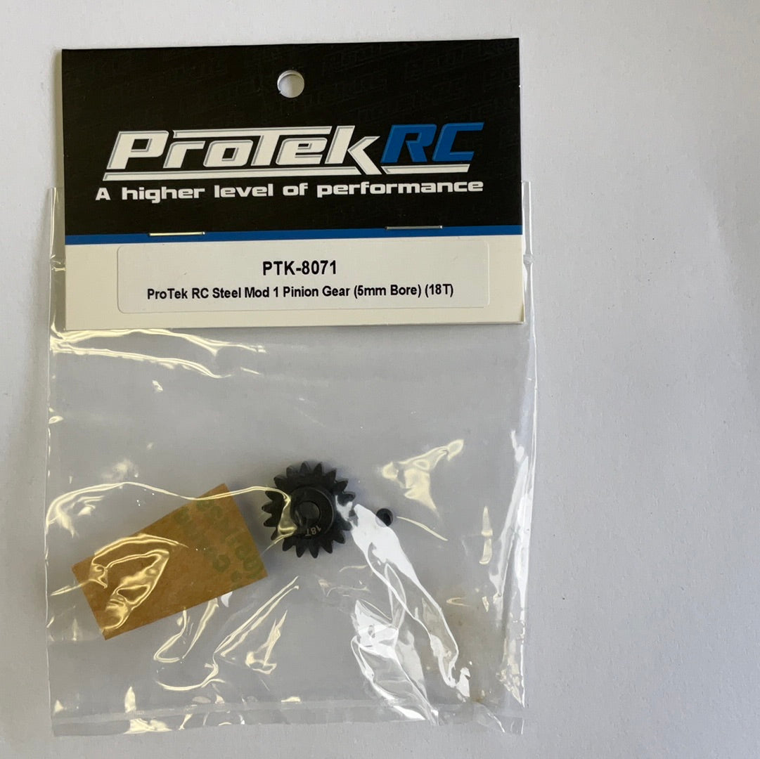 ProTek RC Steel Mod 1 Pinion Gear (5mm Bore) (18T)