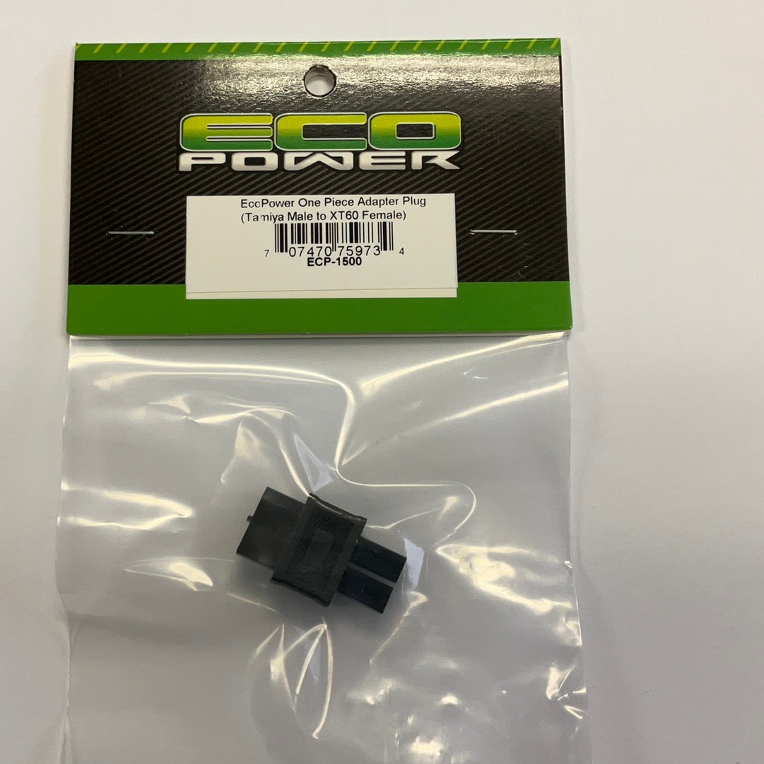 EcoPower One Piece Adapter Plug (Tamiya Male to XT60 Female)