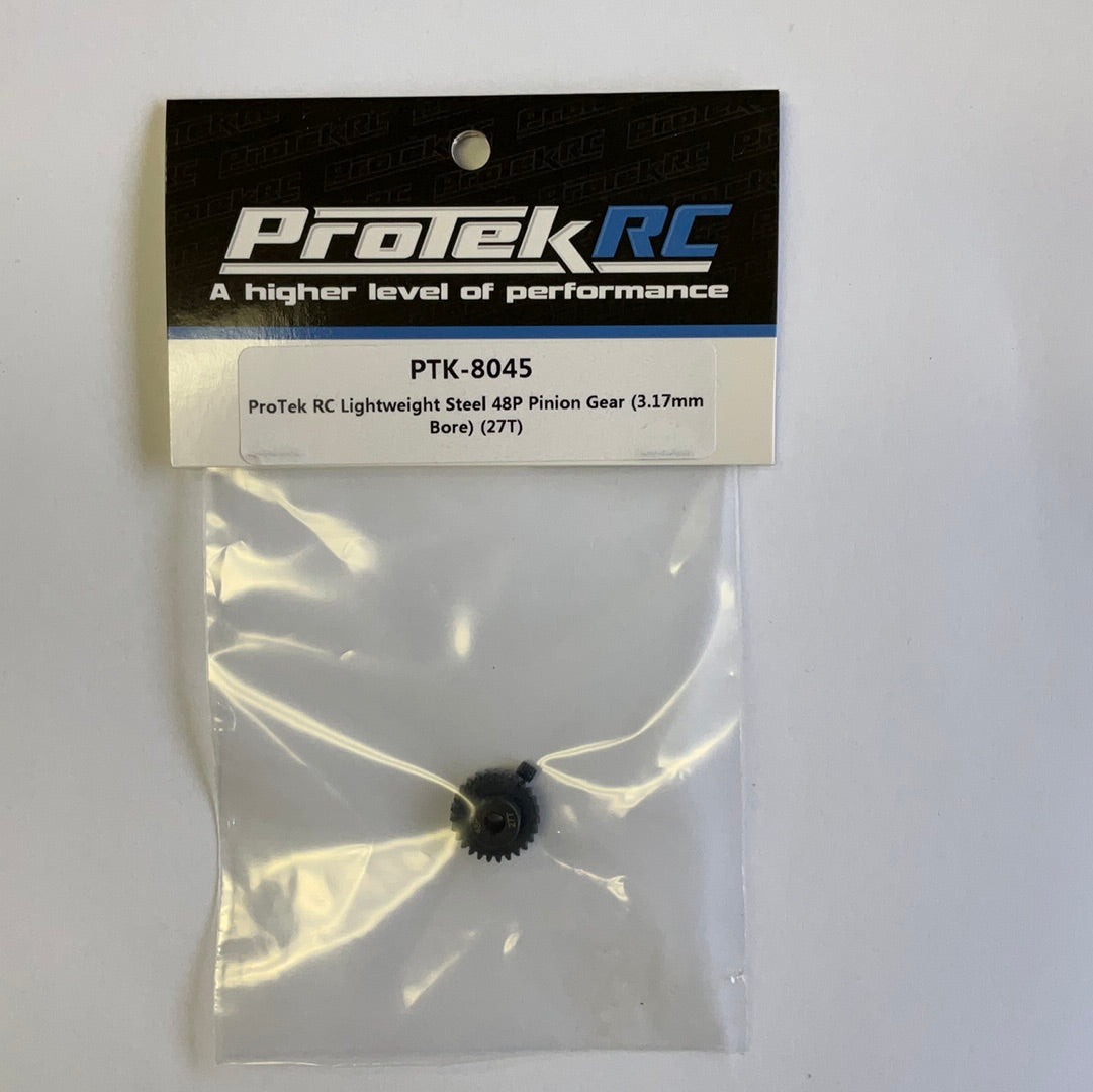ProTek RC Lightweight Steel 48P Pinion Gear (3.17mm Bore) (27T)