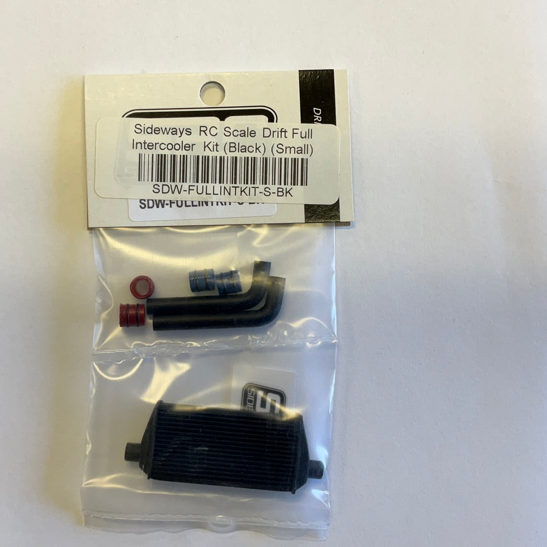 Sideways RC Scale Drift Full Intercooler Kit (Black) (Small)