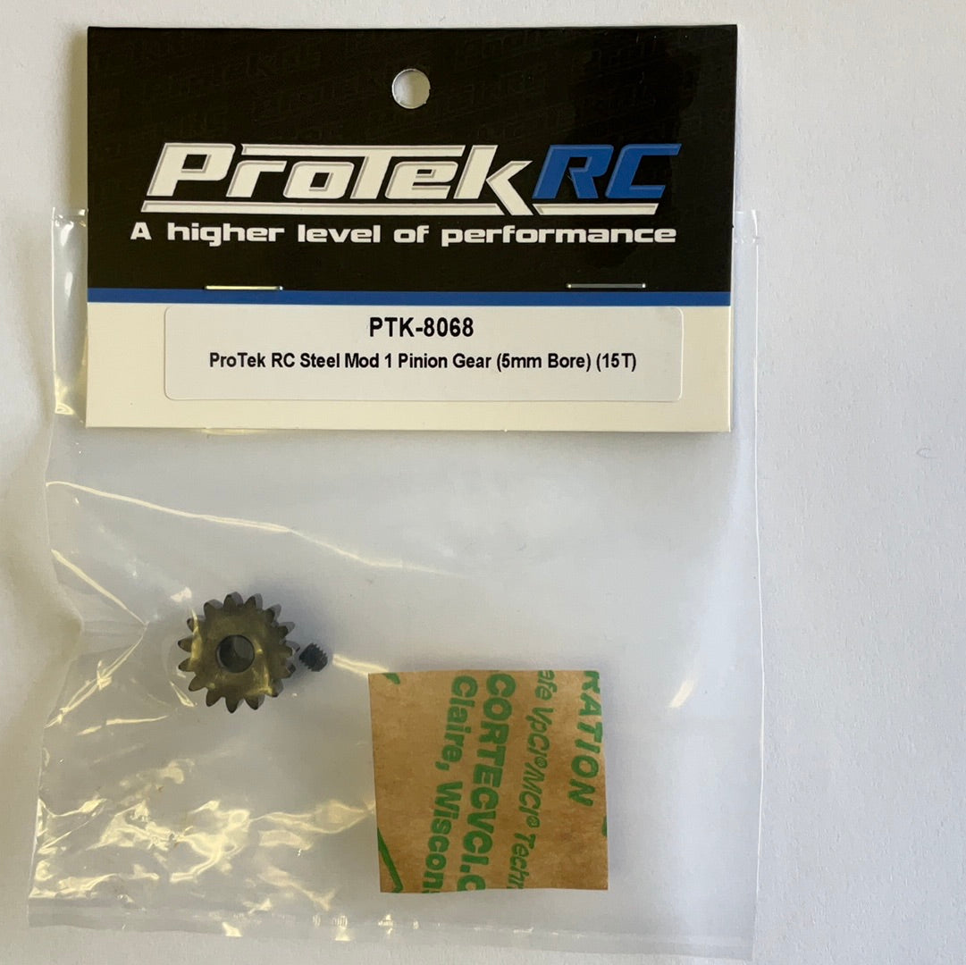 ProTek RC Steel Mod 1 Pinion Gear (5mm Bore) (15T)