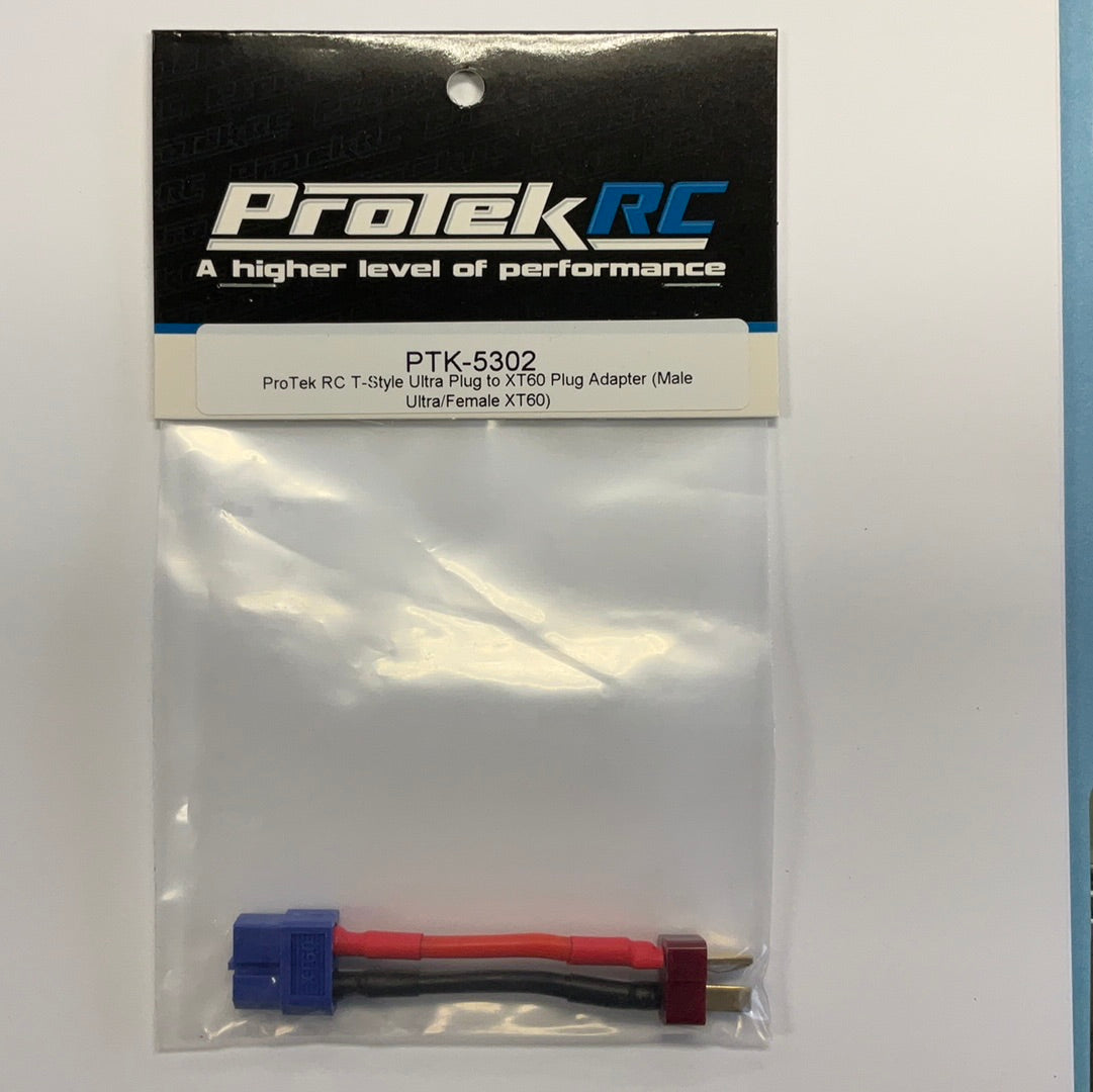 ProTek RC T-Style Ultra Plug to XT60 Plug Adapter (Male Ultra/Female XT60)