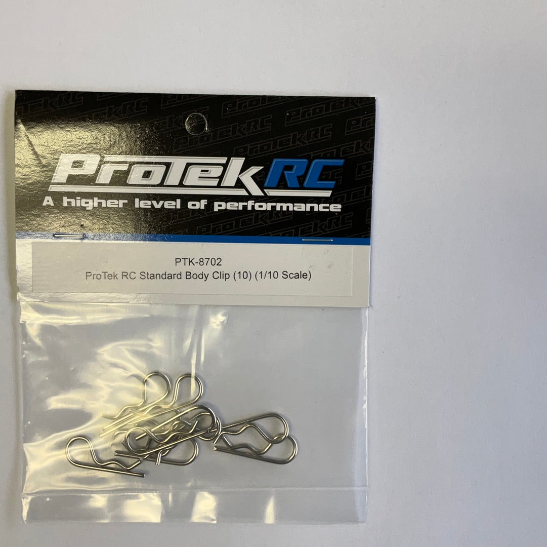 ProTek RC Standard Body Clip (10) (1/10 Scale)