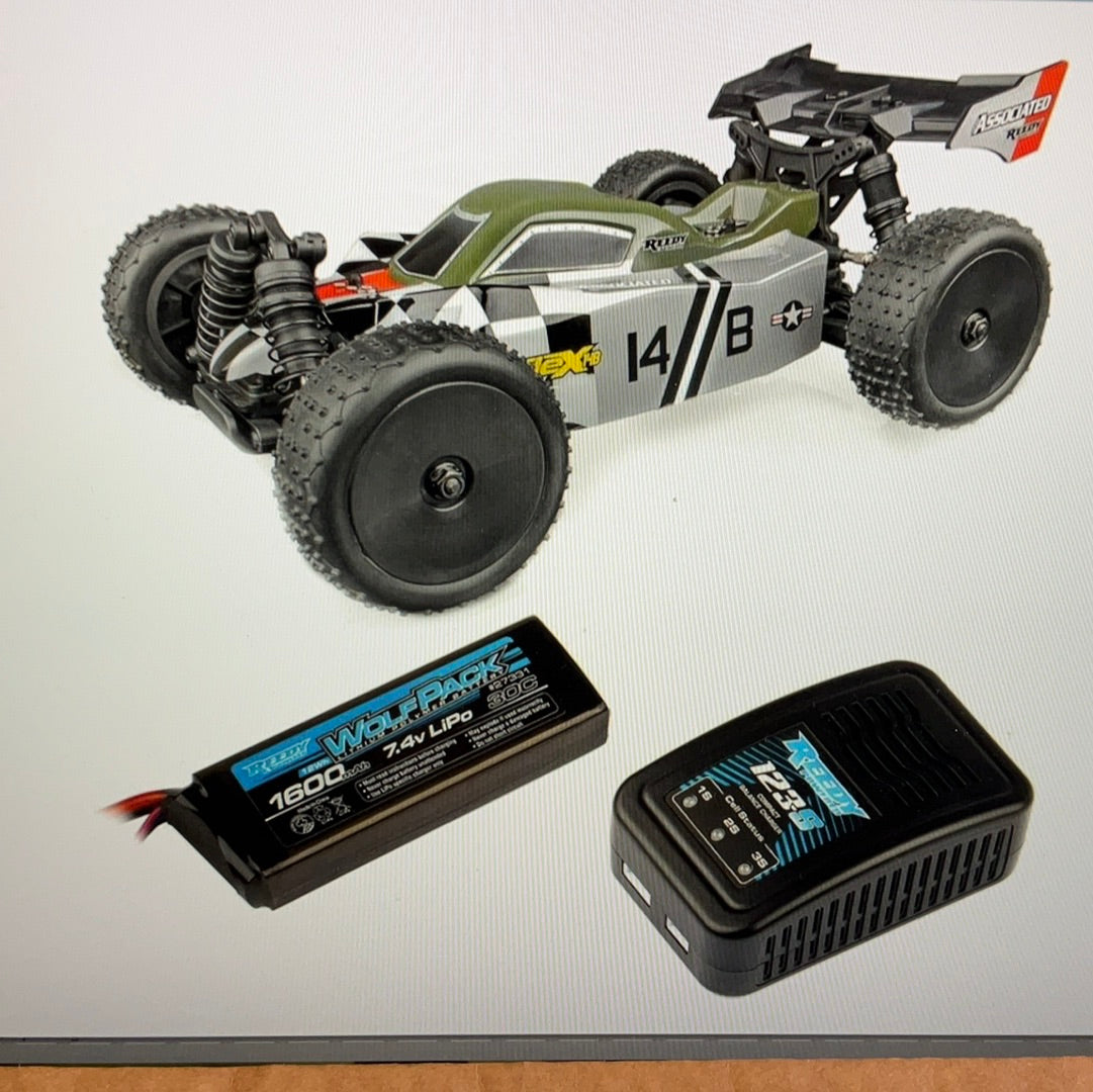 Team Associated Reflex 14B RTR 1/14 4WD Buggy Combo w/2.4GHz Radio, Battery &amp; Charger