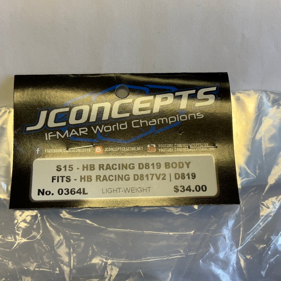 JConcepts HB Racing D817 V2 S15 Body (Clear)