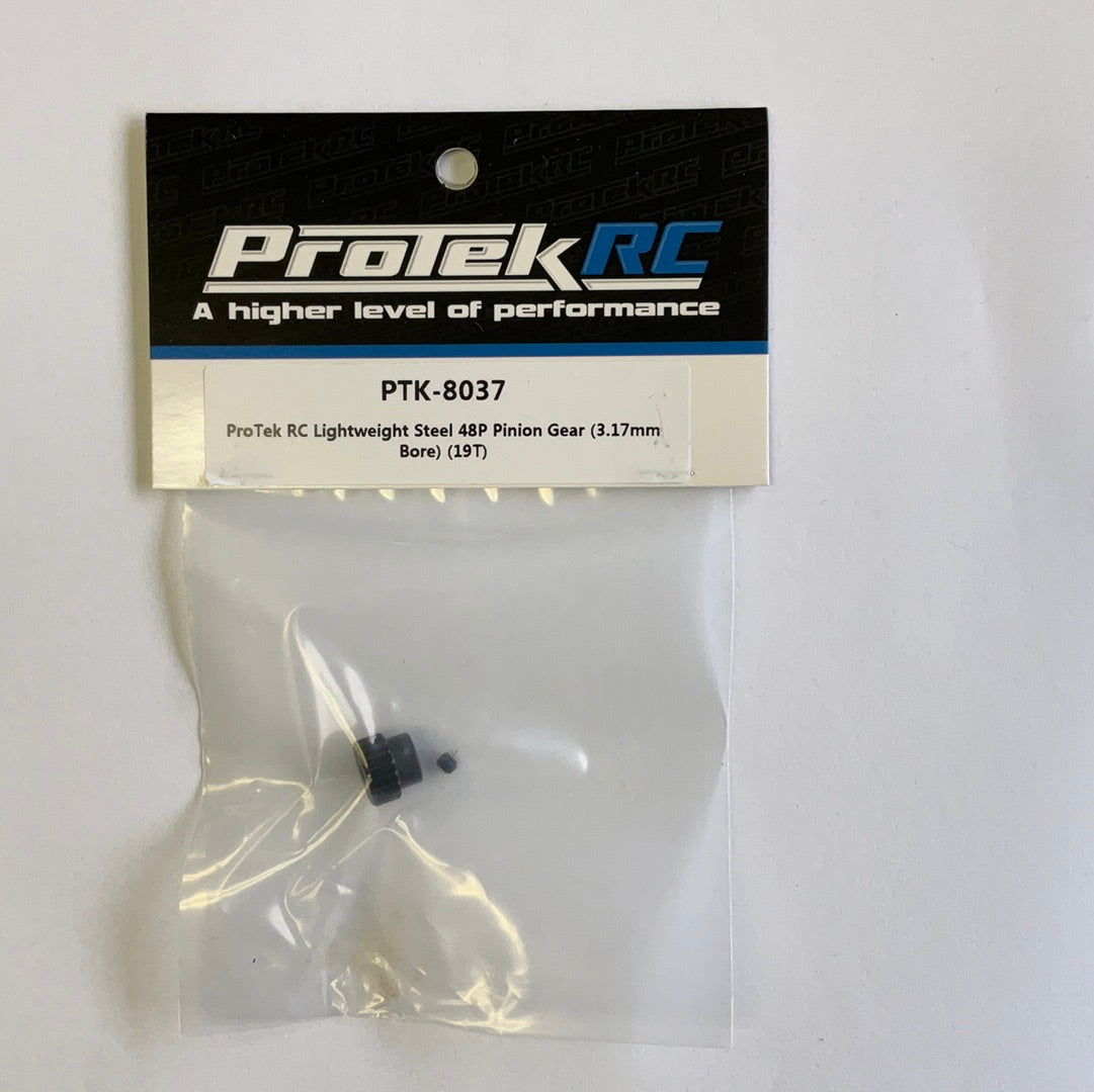 ProTek RC Lightweight Steel 48P Pinion Gear (3.17mm Bore) (19T)