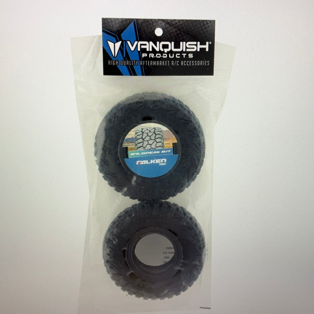 Vanquish Products Falken Wildpeak R/T 1.9&quot; Class 1 Rock Crawler Tires (2) (Red)