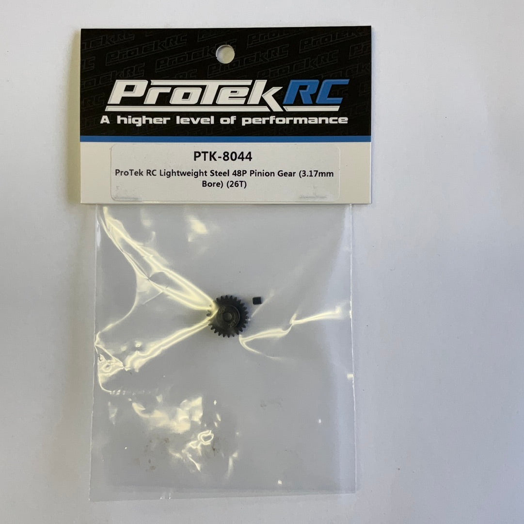 ProTek RC Lightweight Steel 48P Pinion Gear (3.17mm Bore) (26T)