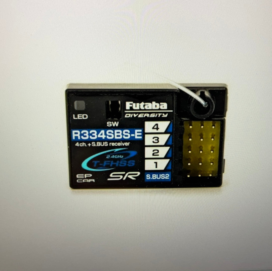 Futaba R334SBS-E T-FHSS SR S.Bus2 4-Channel 2.4GHz Receiver (Electric Models Only)