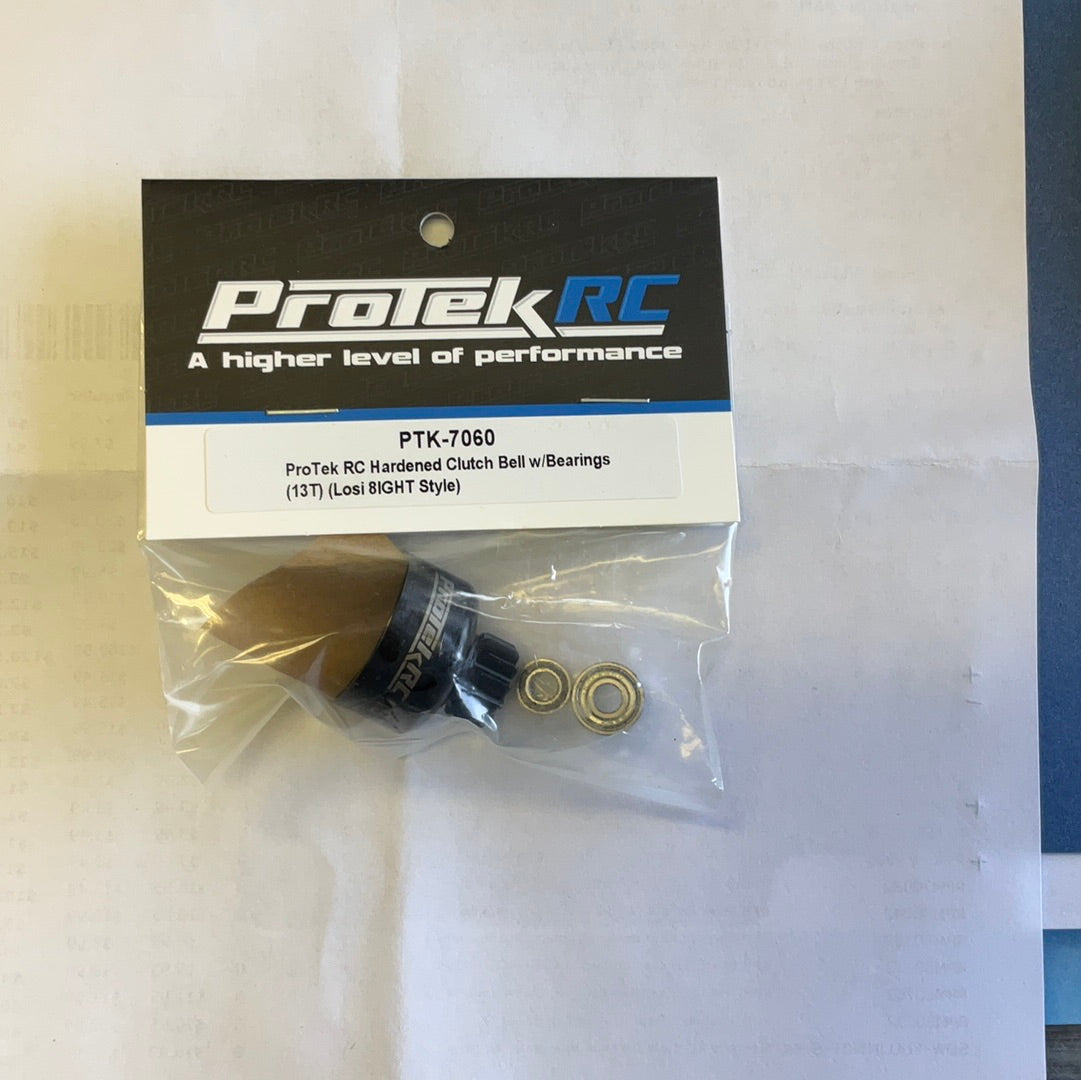 ProTek RC Hardened Clutch Bell w/Bearings (13T) (Losi 8IGHT Style)