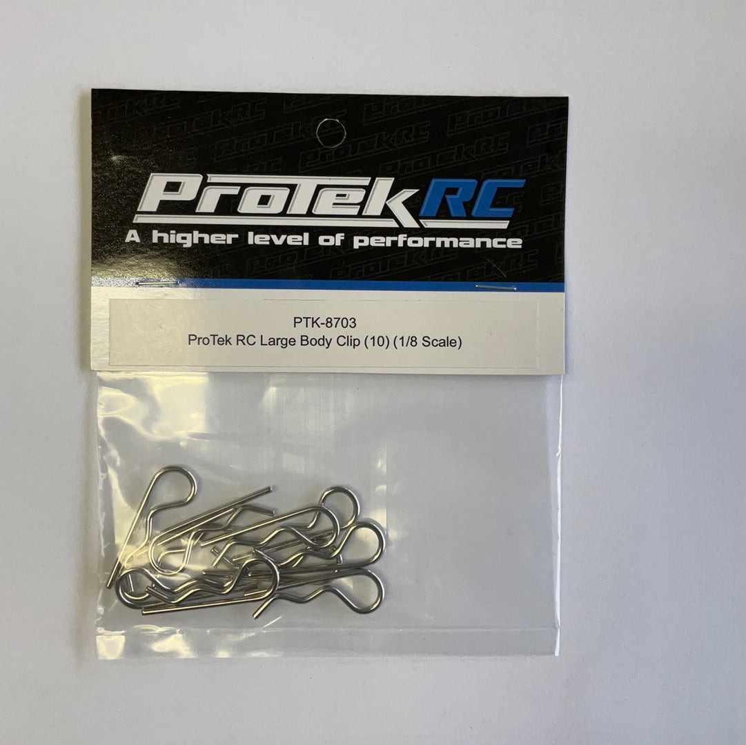 ProTek RC Large Body Clip (10) (1/8 Scale)