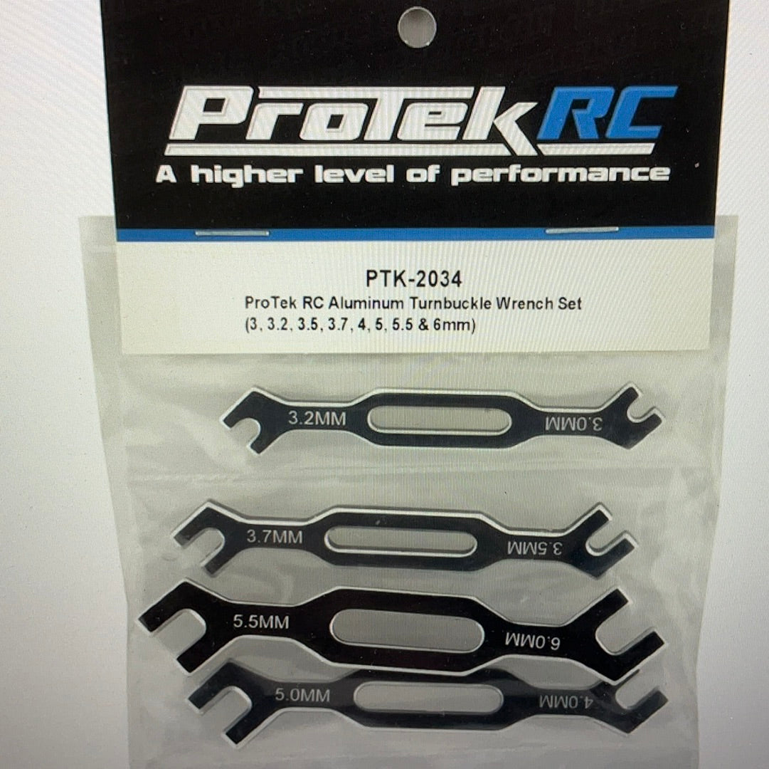 ProTek RC Aluminum Turnbuckle Wrench Set (3, 3.2, 3.5, 3.7, 4, 5, 5.5 &amp; 6mm)