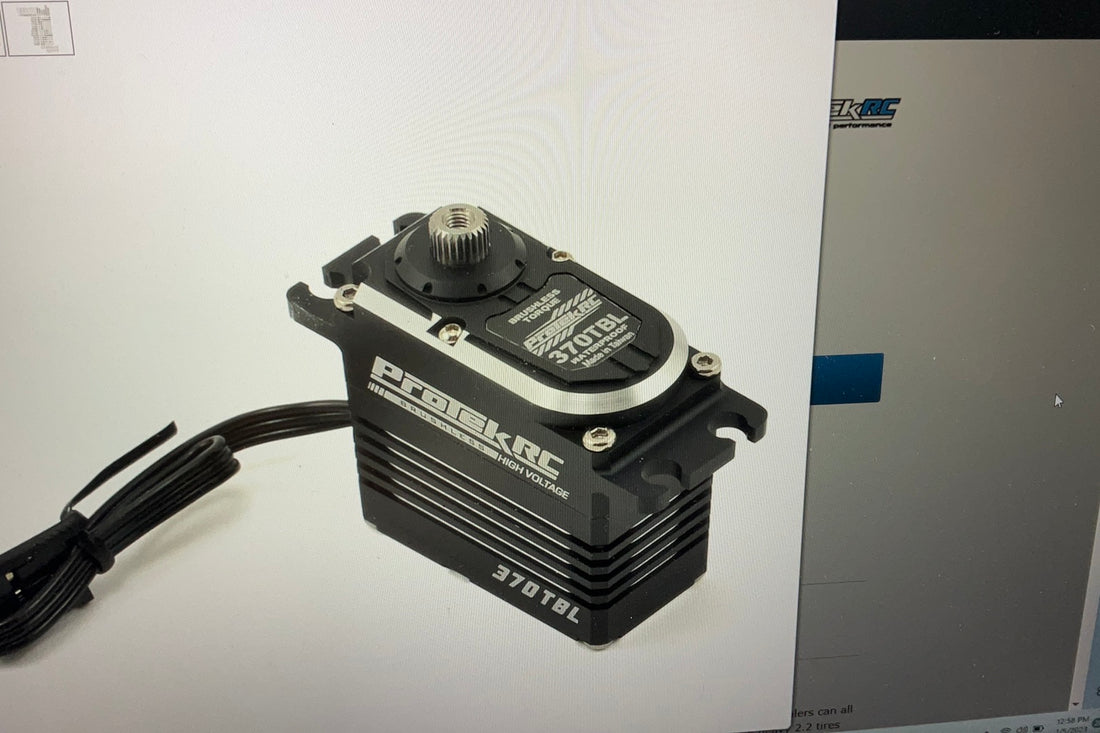 ProTek RC 370TBL "Black Label" Waterproof High Torque Brushless Crawler Servo (High Voltage/Metal Case) (Digital)