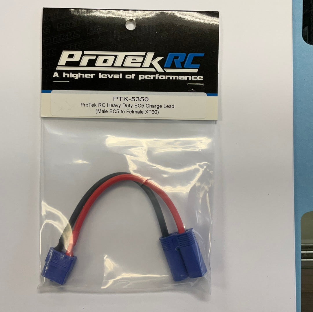 ProTek RC Heavy Duty EC5 Charge Lead Adapter (Male EC5 to Female XT60)